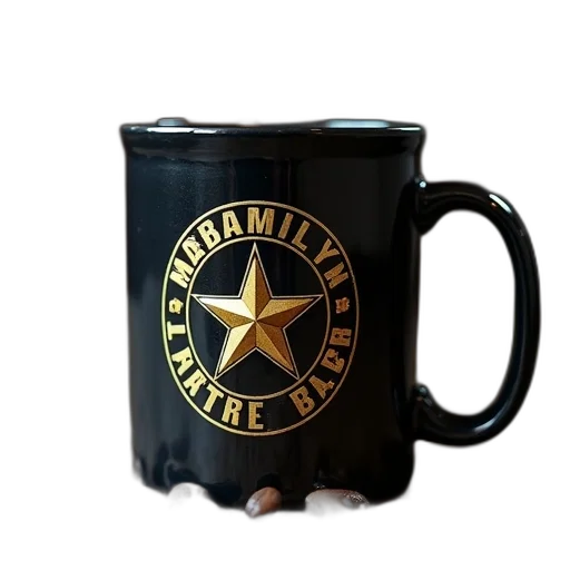 3d render, photorealistic, army, badge, coffee, mug transparent PNG cut-out