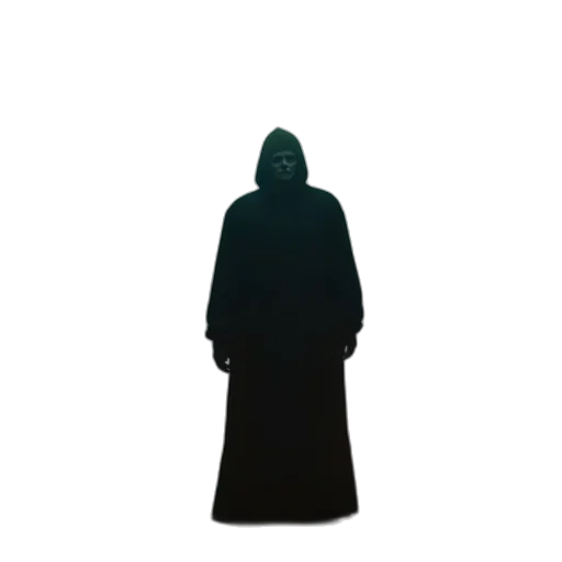 dress, jacket, staff, mask transparent PNG cut-out