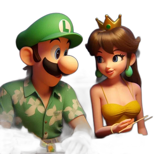 crown, hat, dress, concept art, pixel art, 3d render, fantasy art, green transparent PNG cut-out