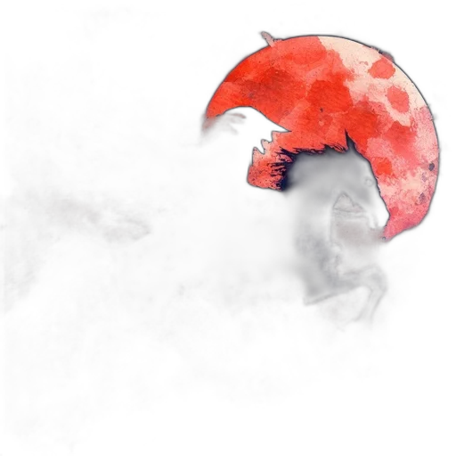 umbrella, hat, mask, dragon, watercolor, concept art, photorealistic, fantasy art transparent PNG cut-out