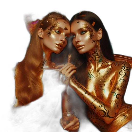 jewelry, fantasy art, concept art, photorealistic, comic book art, outer space, fire, neon lights transparent PNG cut-out