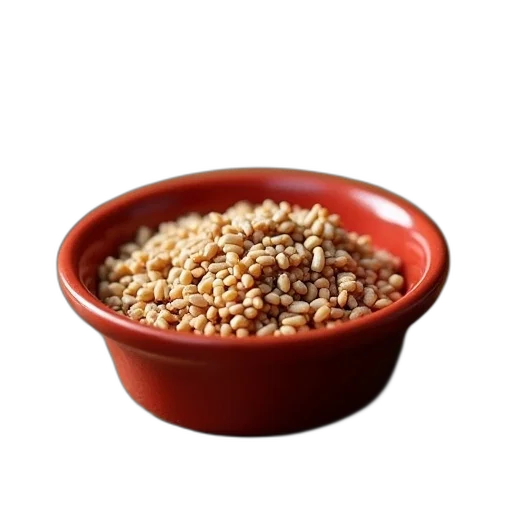 food, animal, small, round, red, bowl, filled, mixture transparent PNG cut-out