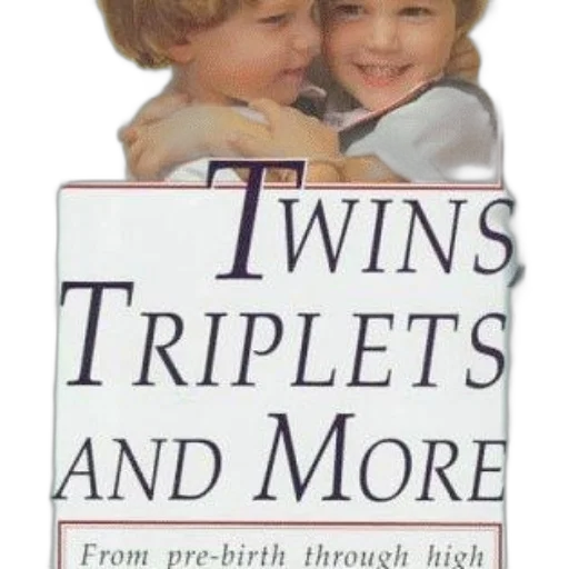 book, cover, titled, twins, triplets, more, green, background transparent PNG cut-out