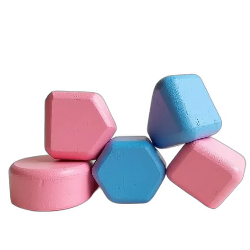 jewelry, furniture, food, 3d render, pastel, neon, colorful, blue transparent PNG cut-out