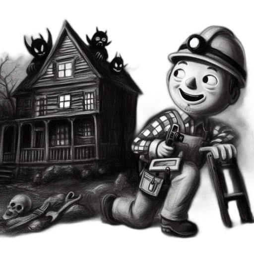 concept art, comic book art, cartoon, 3d render, fire, illustration, shows, grinning transparent PNG cut-out