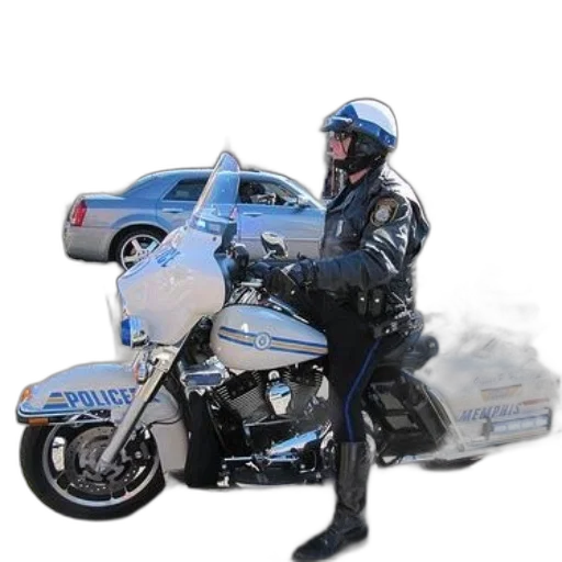 jacket, photorealistic, concept art, police, officer, motorcycle, memphis, tennessee transparent PNG cut-out