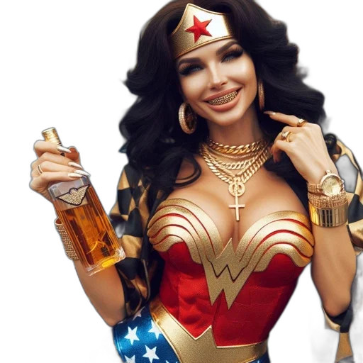 jewelry, comic book art, concept art, fantasy art, cartoon, woman, unique, wonder transparent PNG cut-out