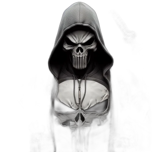 mask, face, jacket, robot, concept art, comic book art, fantasy art, 3d render transparent PNG cut-out