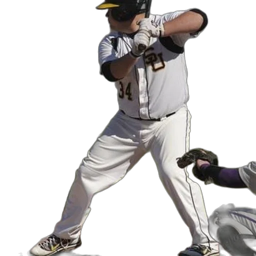 weapon, staff, creature, concept art, photorealistic, baseball, player, white transparent PNG cut-out