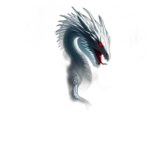 dragon, creature, animal, mask, fantasy art, concept art, pixel art, 3d render transparent PNG cut-out