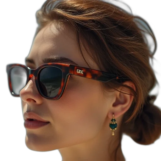 jewelry, face, crown, photorealistic, 3d render, woman, wearing, sunglasses transparent PNG cut-out