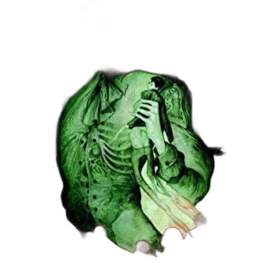 mask, jacket, dragon, creature, 3d render, photorealistic, concept art, watercolor transparent PNG cut-out