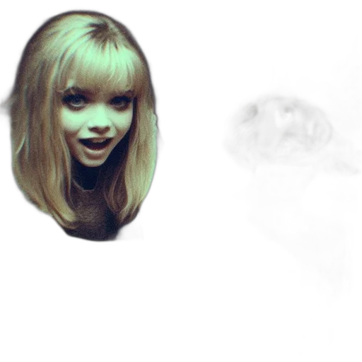 face, hair, mask, creature, photorealistic, concept art, 3d render, anime transparent PNG cut-out