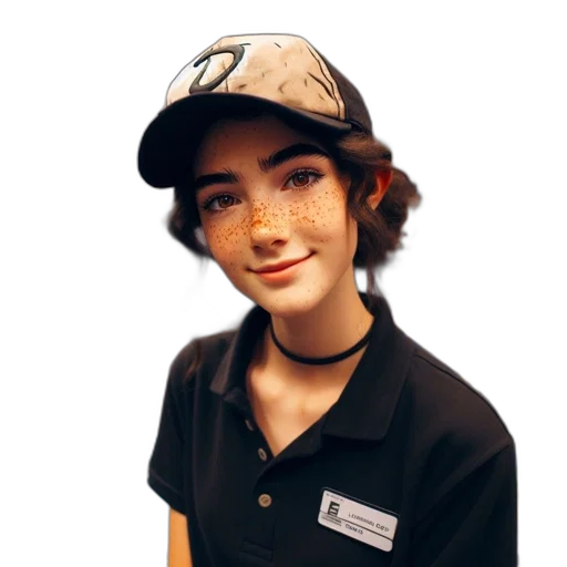 staff, hat, face, hair, photorealistic, cartoon, oil painting, anime transparent PNG cut-out
