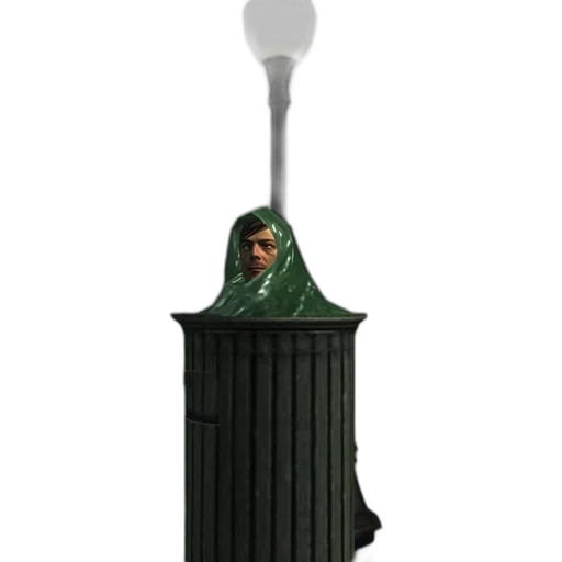 bottle, staff, dress, weapon, 3d render, concept art, pixel art, photorealistic transparent PNG cut-out