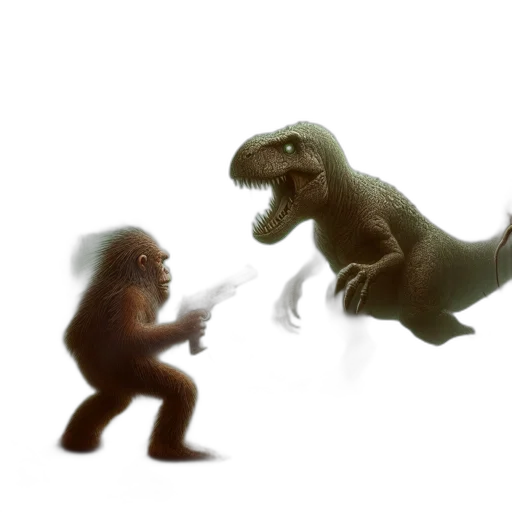 creature, animal, concept art, 3d render, pixel art, comic book art, fire, fog transparent PNG cut-out