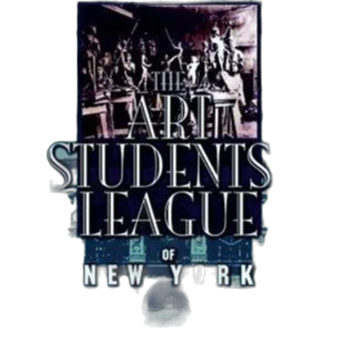 art, students, league, new, york, poster, teal, background transparent PNG cut-out