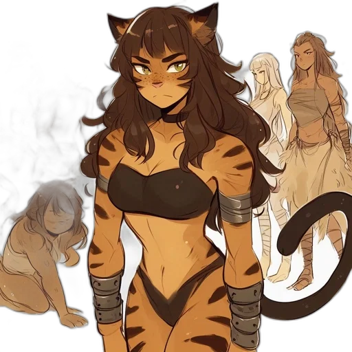 concept art, fantasy art, anime, pixel art, golden, earth tones, monochrome, dark transparent PNG cut-out