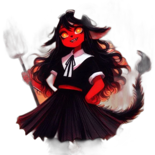 staff, mask, creature, hair, concept art, fantasy art, watercolor, pixel art transparent PNG cut-out