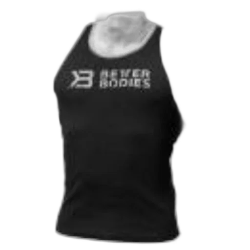 black, sleeveless, shirt, text, better, bodies, white, featuring transparent PNG cut-out