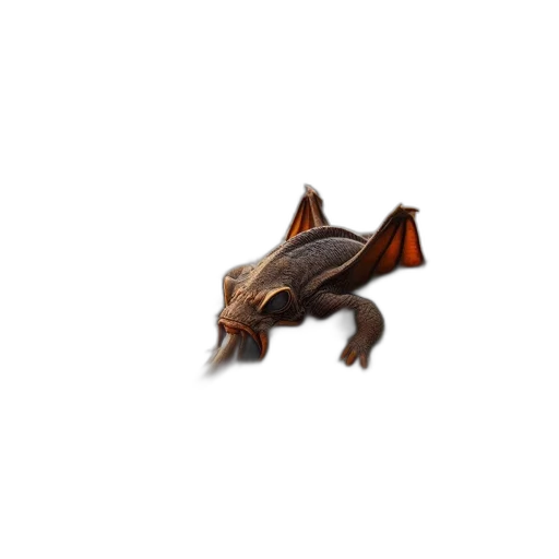 animal, creature, dragon, staff, concept art, pixel art, 3d render, fantasy art transparent PNG cut-out