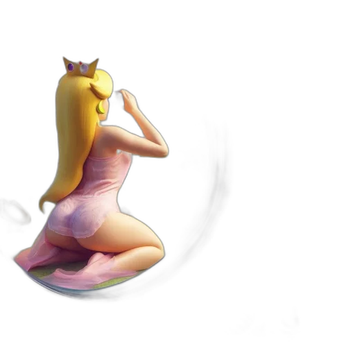 dress, crown, staff, creature, concept art, 3d render, fantasy art, pixel art transparent PNG cut-out
