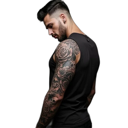jacket, hair, dress, staff, photorealistic, person, well-defined, muscular transparent PNG cut-out