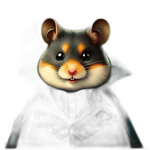 animal, face, staff, photorealistic, concept art, 3d render, cartoon, halloween-themed transparent PNG cut-out