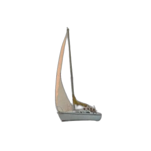 shoes, 3d render, photorealistic, sailboat, sails, water, near, two transparent PNG cut-out