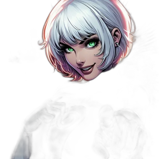 face, mask, creature, robot, concept art, watercolor, anime, fantasy art transparent PNG cut-out