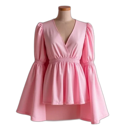 dress, jacket, pastel, pink transparent PNG cut-out