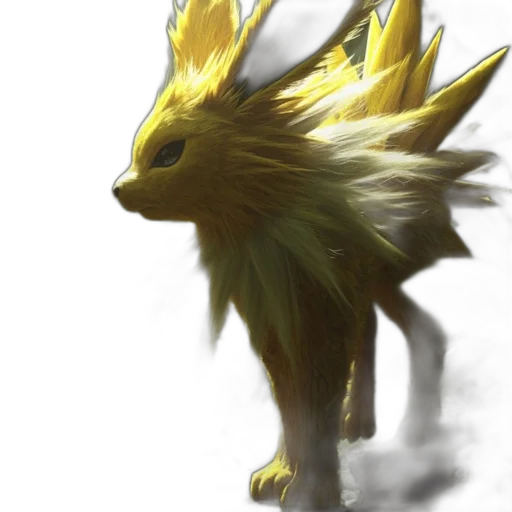 creature, animal, dragon, hair, concept art, fantasy art, 3d render, photorealistic transparent PNG cut-out