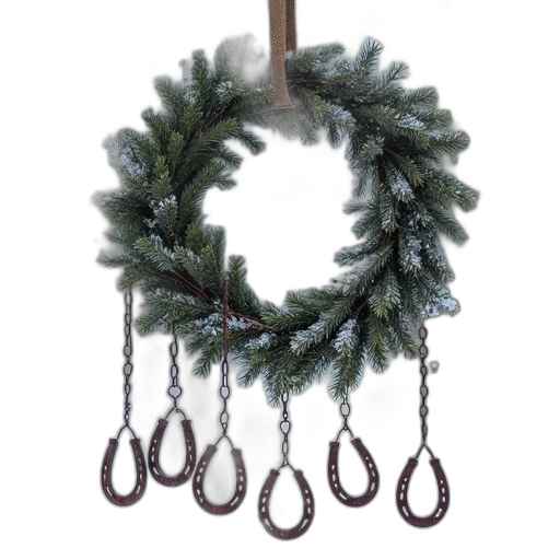 jewelry, staff, crown, horseshoe, wreath, metal, horseshoes, hanging transparent PNG cut-out