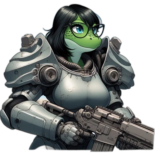 weapon, robot, staff, concept art, fantasy art, 3d render, comic book art, outer space transparent PNG cut-out