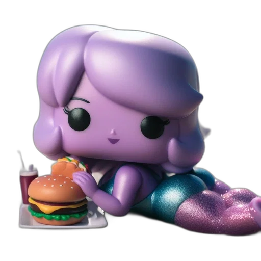 food, creature, animal, robot, concept art, 3d render, vaporwave, purple transparent PNG cut-out
