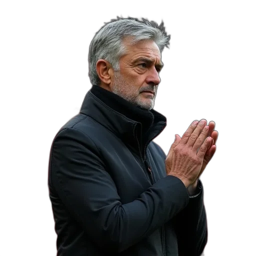 staff, jacket, manchester, manager transparent PNG cut-out