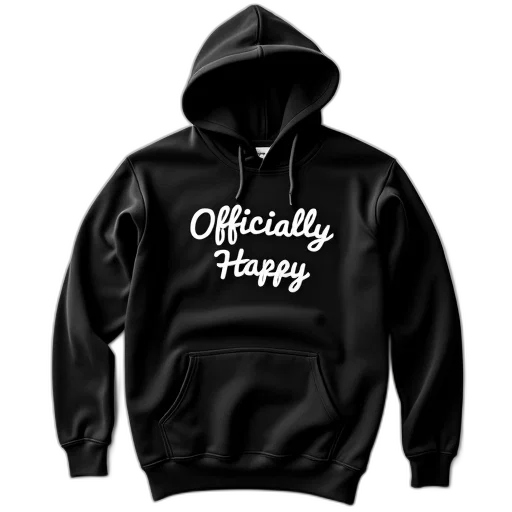jacket, 3d render, black, hoodie, white, embroidered, text, reading transparent PNG cut-out