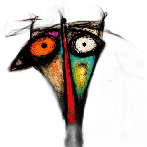 mask, face, staff, hat, concept art, watercolor, fantasy art, photorealistic transparent PNG cut-out
