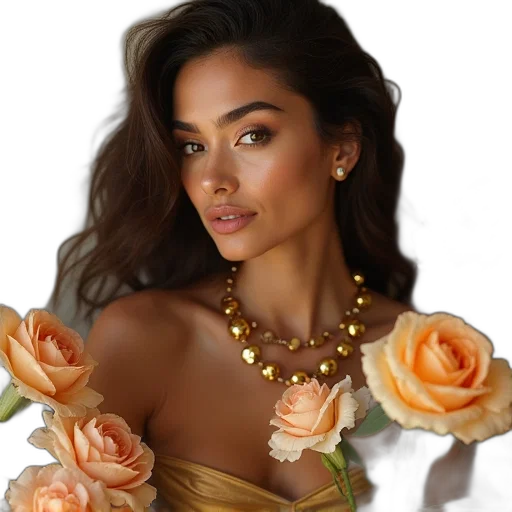 jewelry, crown, flower, face transparent PNG cut-out