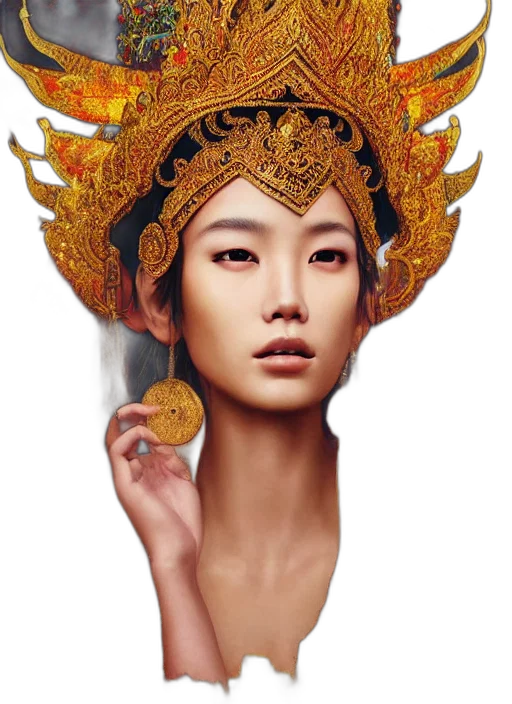 jewelry, crown, face, mask transparent PNG cut-out