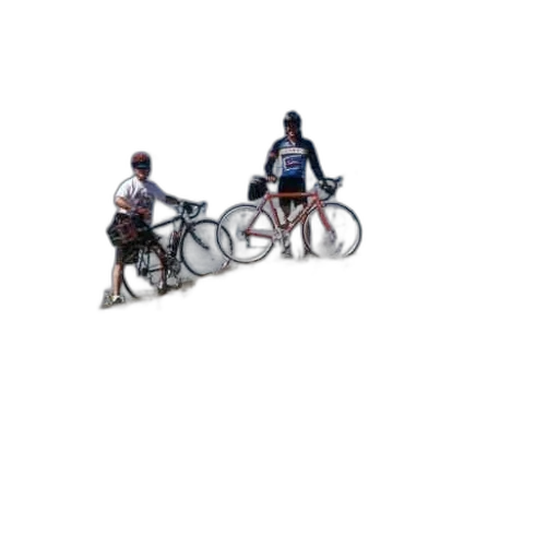 staff, 3d render, pixel art, concept art, photorealistic, two, cyclists, stand transparent PNG cut-out