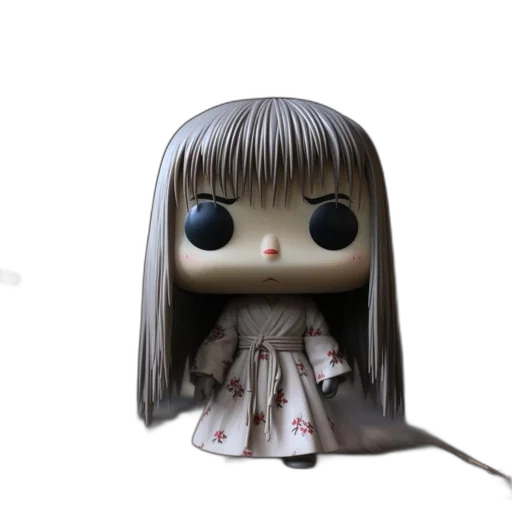 hair, creature, 3d render, concept art, photorealistic, funko, pop, figure transparent PNG cut-out