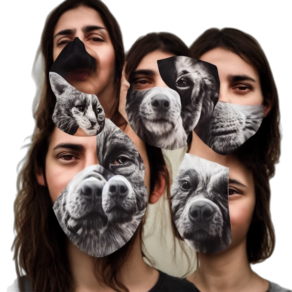 mask, face, animal, creature transparent PNG cut-out