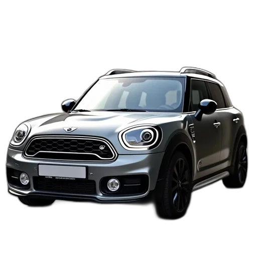 car, photorealistic, 3d render, mini transparent PNG cut-out