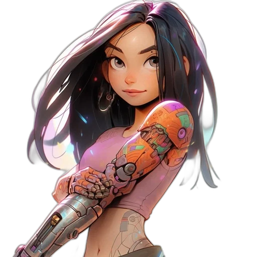weapon, sword, staff, concept art, fantasy art, comic book art, cyberpunk, pastel transparent PNG cut-out
