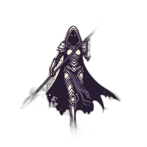 sword, weapon, staff, mask, concept art, fantasy art, pixel art, comic book art transparent PNG cut-out