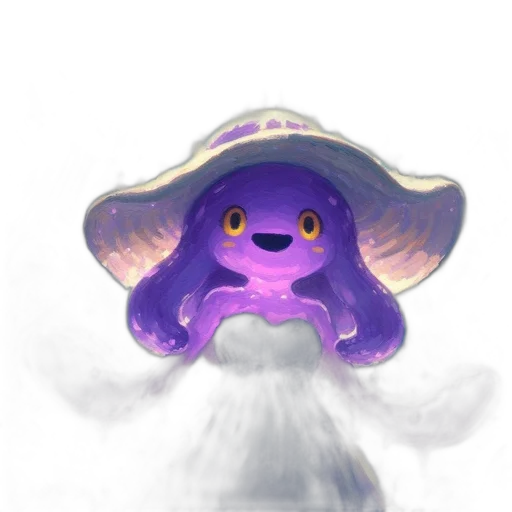 hat, creature, staff, mask, concept art, watercolor, fantasy art, pixel art transparent PNG cut-out