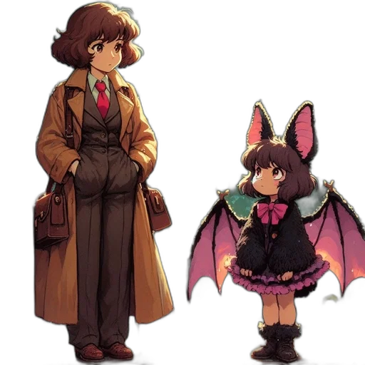 staff, concept art, pixel art, fantasy art, anime, dark, monochrome, colorful transparent PNG cut-out