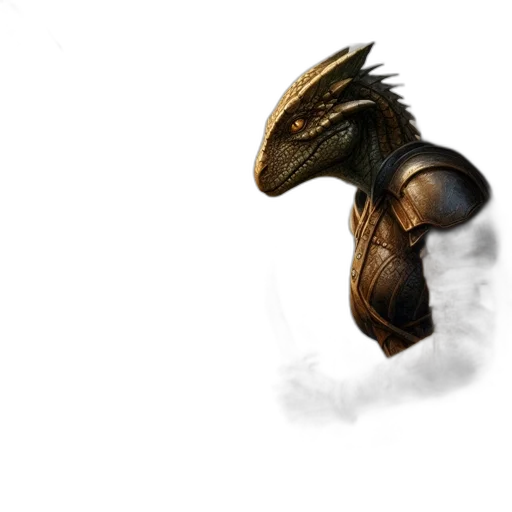 dragon, creature, animal, mask, concept art, fantasy art, photorealistic, 3d render transparent PNG cut-out