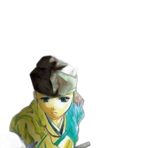 staff, weapon, sword, hat, anime, watercolor, concept art, comic book art transparent PNG cut-out